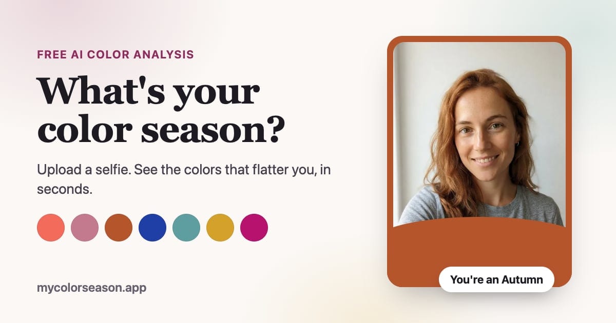 Colou Analysis AI Color Analysis: Find Your Color Season From a Selfie
